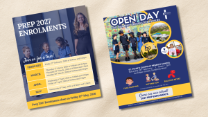 Images of the Flyers for our Tours and Open Days